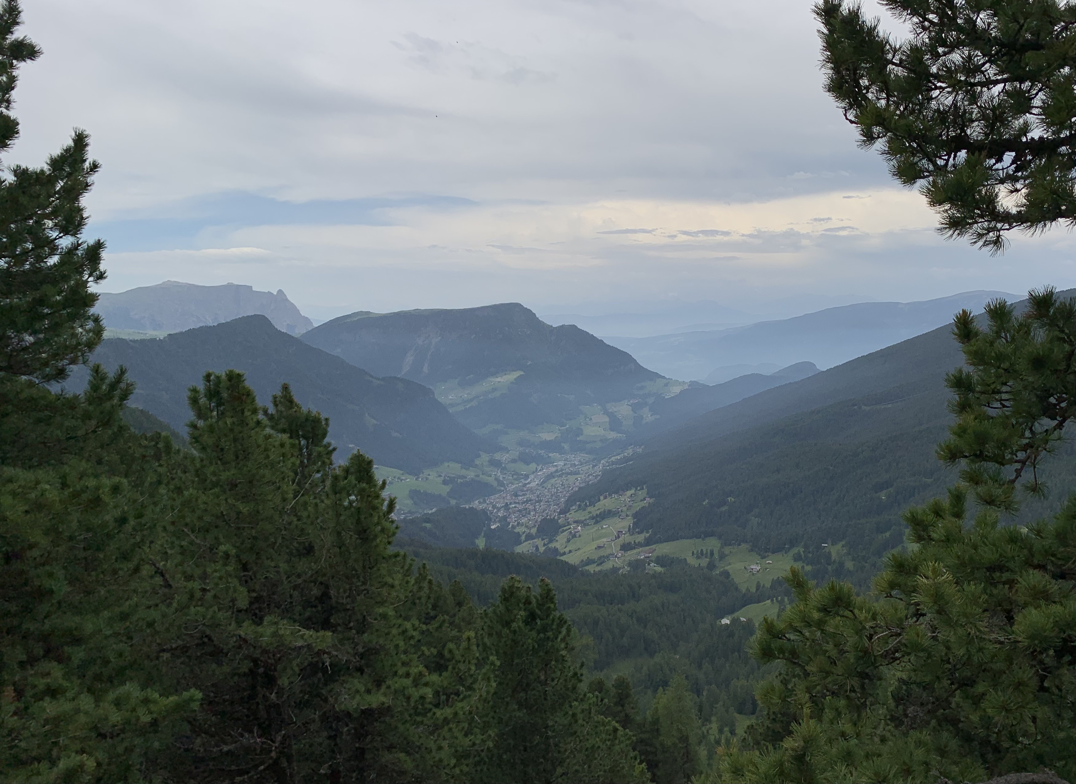 a village in a mountain valley